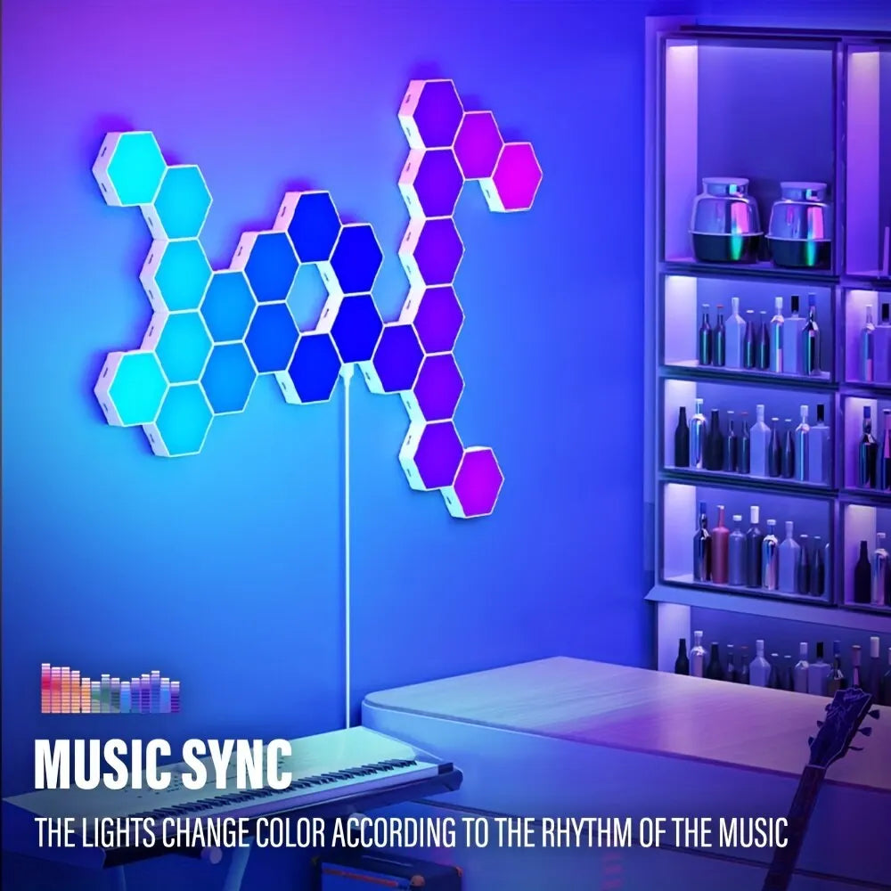 Smart RGB Hexagon Panels BT and WIFI Options