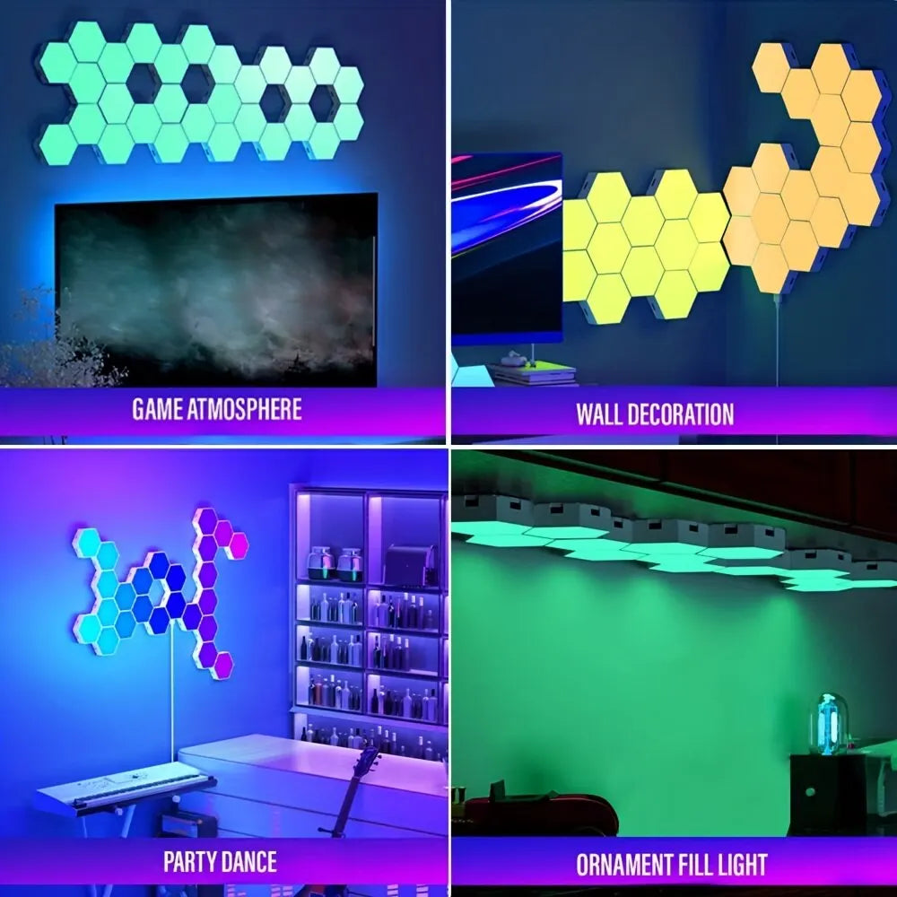 Smart RGB Hexagon Panels BT and WIFI Options