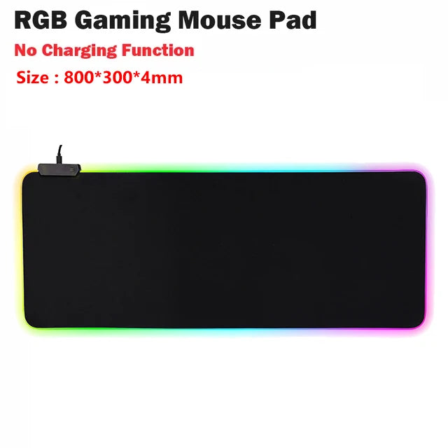 RGB Gaming Desk Mat With Wireless Charging