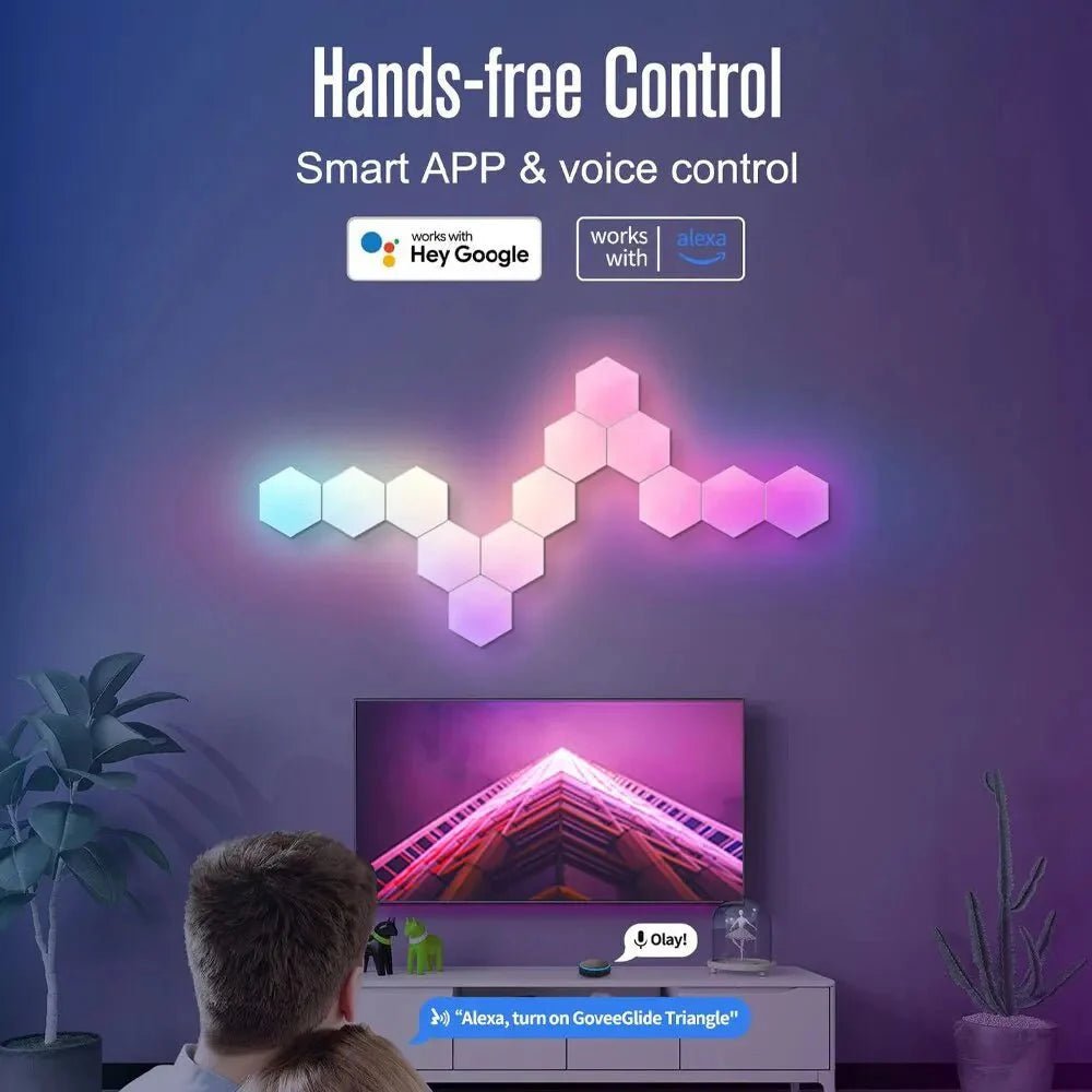 Smart RGB Hexagon Panels BT and WIFI Options - FlexBucket